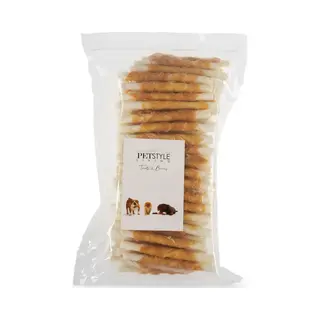 Petstyle Living Gedraaide Sticks Met Kip - Hondensnacks - 12, 5cm - 100 Stuks - Kauwstaaf Hond