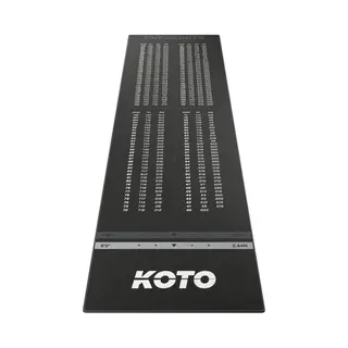 Koto darts Koto - Carpet Checkout Grey 285 X 80 Cm Incl. Score Indicator, Non Slip Carpet Dart Mat, Professional Dart Mat, Protect Floor & Darts