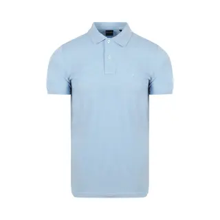 Suitable Mang Poloshirt Lichtblauw - Maat 3XL - Heren - Polo Shirt Heren Met Korte Mouw