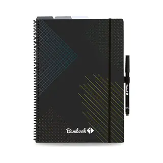 Bambook All-in-One-Notizbuch - Wiederverwendbares Notizbuch (A4) - Mit To-Do-Listen, Linierten, Quadratischen, Gepunkteten Und Leeren Seiten.