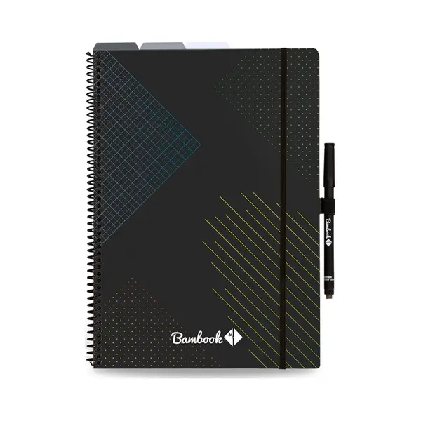 Bambook All-in-One-Notizbuch - Wiederverwendbares Notizbuch (A4) - Mit To-Do-Listen, Linierten, Quadratischen, Gepunkteten Und Leeren Seiten. thumbnail