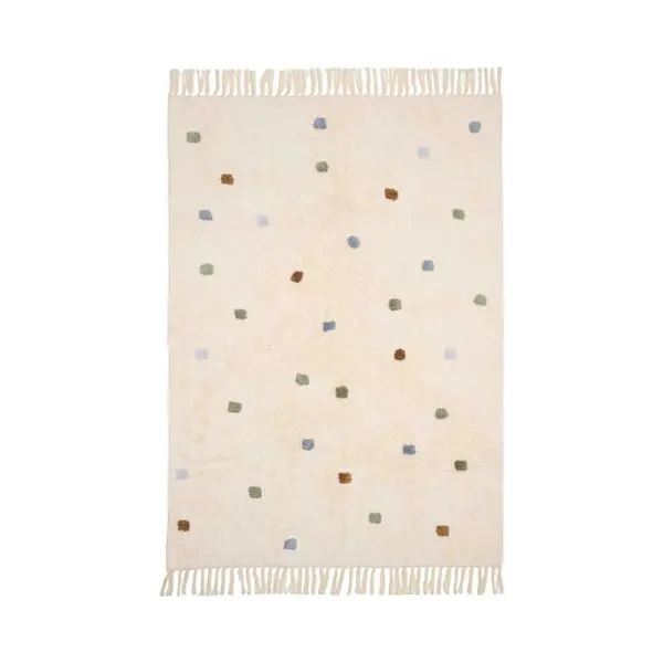 Little Dutch Teppich Kinderzimmer Kinderteppich Mit Punkten Blau - (120x170 Cm) thumbnail