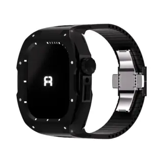 Reqior Case Met Rubberen Bandje Rubber – Geschikt Voor Apple Watch 7 45mm / Apple Watch 8 45mm / Apple Watch 9 45mm – Stevig, Comfortabel –
