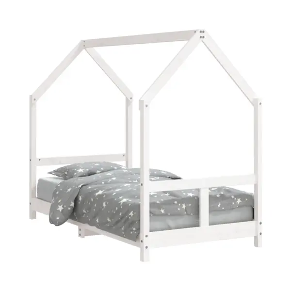 VidaXL 835725 Kinderbett Weiß Holz thumbnail
