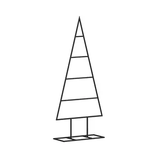 VidaXL Metall-Weihnachtsbaum Deko Schwarz 60 Cm