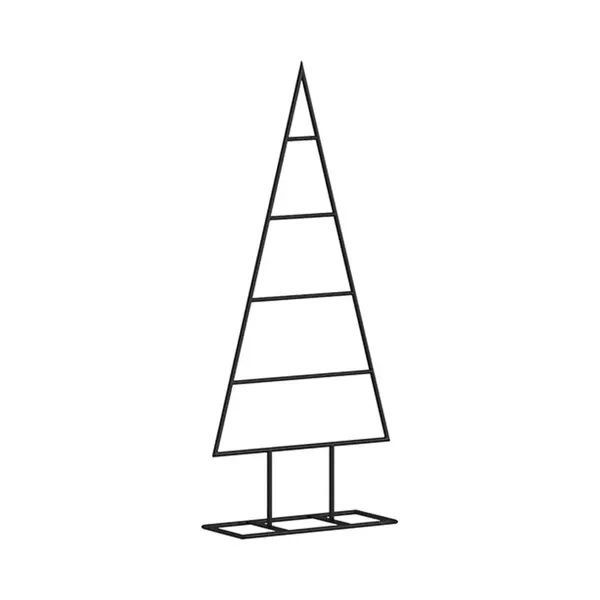 VidaXL Metall-Weihnachtsbaum Deko Schwarz 60 Cm thumbnail