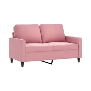 2-sitzer-sofa Rosa 120 Cm Samt Vidaxl