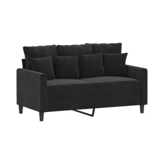 VidaXL 2-Sitzer-Sofa Schwarz 120 Cm Samt