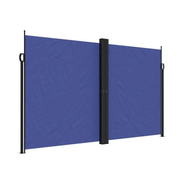 VidaXL Seitenmarkise Ausziehbar Blau 200x1200 Cm thumbnail