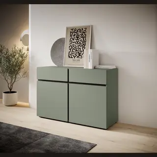 Meubella - Dressoir Cainan - Groen - 119 Cm