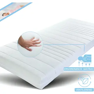 Maan Matras ®- Matras 80x200 - Hr Koudschuim - 20cm Dik - Afneembare Tijk Wasbaar