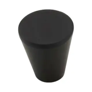 Msqdesign Kastknop Zwart (Metaal) - Kastknoppen Zwart - Deurknopjes Zwart Voor Kast - Deurknopjes Zwart - Meubelknop Zwart - Meubelknoppen Zwart -