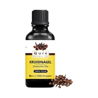 Qure Natural Oil Kruidnagelolie 50ml | 100% Puur & Onbewerkt | Geurolie | Kruidnagel Etherische Olie Voor Huid, Haar En Aromatherapie