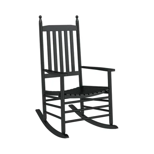 VidaXL 4008870 Gartenstuhl Terrasse Holz Schwarz thumbnail
