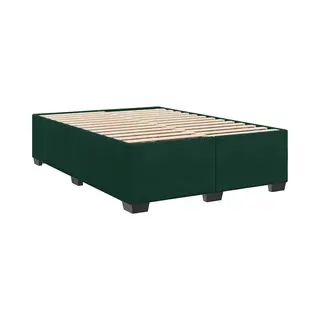 Bettgestell Ohne Matratze Dunkelgrün 140x200 Cm Samt Vidaxl