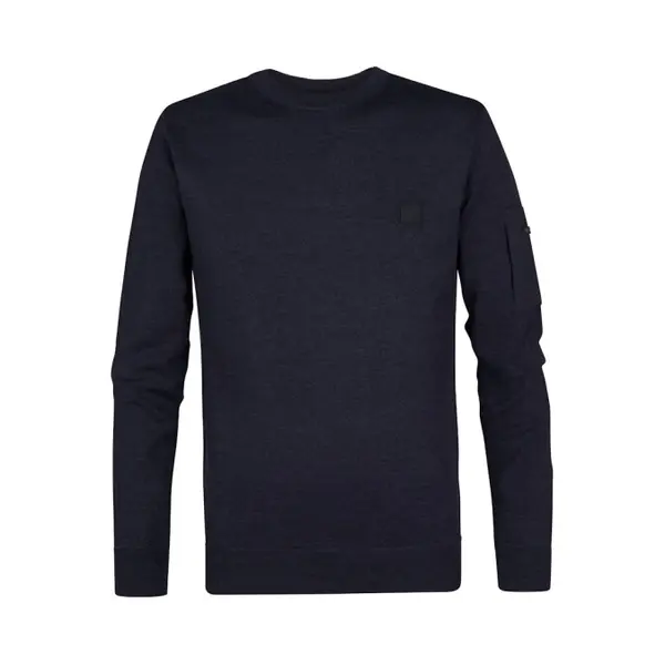Petrol Industries - Heren Fijngebreide Trui Raleigh - Blauw - Maat Xxxl thumbnail