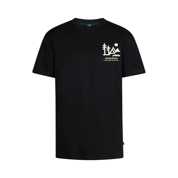 Petrol Industries - Jongens Backprint T-shirt Tetons - Zwart - Maat 128 thumbnail