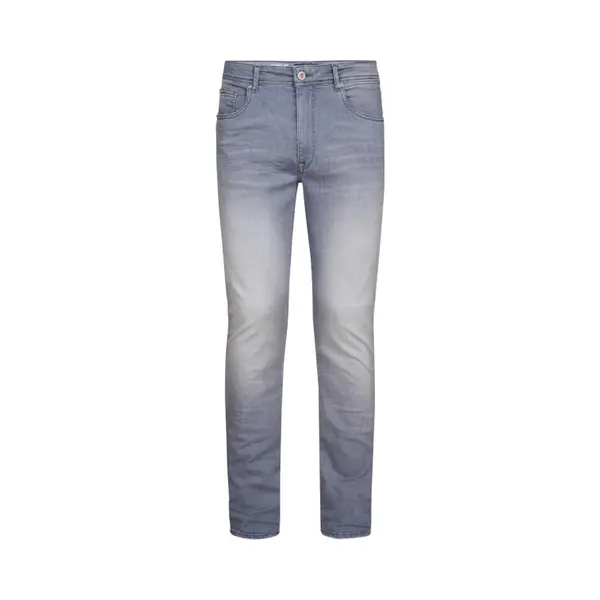 Petrol Industries - Heren Slim Fit Jeans Seaham Everglades - 30% Organic Cotton Mix - 6-pocket - Narrow Waist - Vintage Wash - Grijs - Maat W28L34 thumbnail