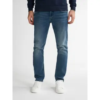 Petrol Industries - Heren Straight Fit Jeans Starling Kalispell - 50% Organic Cotton - Vintage Wash - Blauw - Maat W32L36