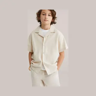 We Fashion Overhemd Beige