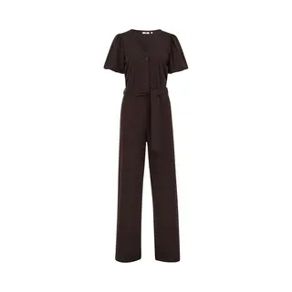 We Fashion Jumpsuit Donkerbruin