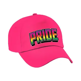 Bellatio Decorations Gay Pride Pet Voor Volwassenen - Roze - Pride - Regenboog - Lhbti