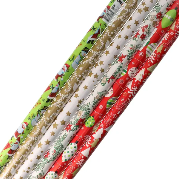 Design Group Rollen Inpakpapier/cadeaupapier - 15x Stuks - Kerst - 200 X 70 Cm - Papier thumbnail