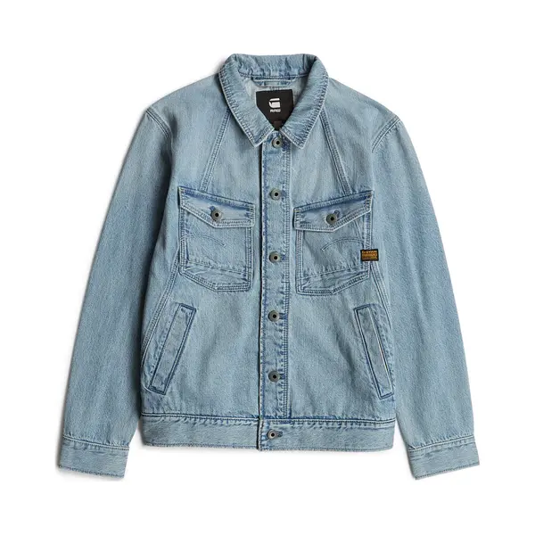 G-Star For Man. D26919-D788-H466 Jacket A-Line Slim Light Blue (Xl), Casual, Cotton, Denim thumbnail