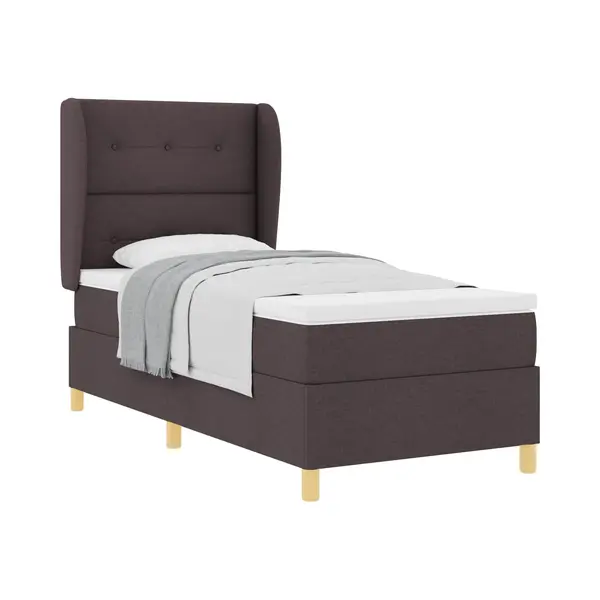 Boxspringbett Mit Matratze Dunkelgrau 90x190 Cm Dunkelbraun Vidaxl thumbnail