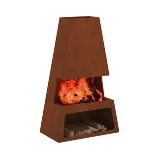 VidaXL - Vuurkorf - Bruin - 60 - X - 35 - X - 100 - Cm - Cortenstaal