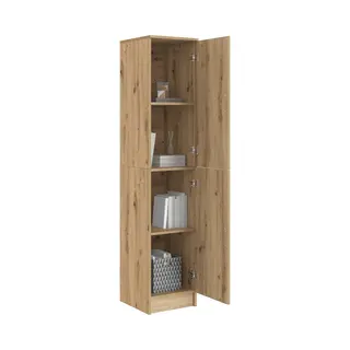 VidaXL Artisan Eichen Buffet-Schrank Mit Robusten Türen 2 Tür Freistehende Lagerlösung Für Wohnzimmer, Esszimmer, Hausorganisation, Moderne