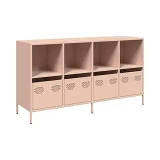 Sideboard Rosa 135x39x73, 5 Cm Kaltgewalzter Stahl - Vidaxl