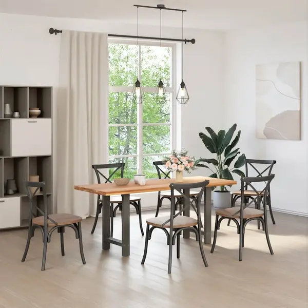 Couchtischbeine Anthrazit 2 Stk. 60x(72-73) Cm Stahl - Vidaxl thumbnail
