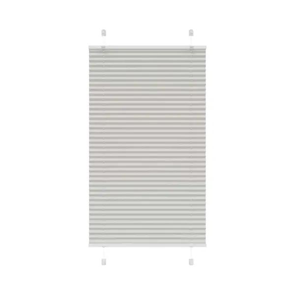 VidaXL Plissee Hellgrau 80x150 Cm Stoffbreite 79, 4 Cm Polyester thumbnail