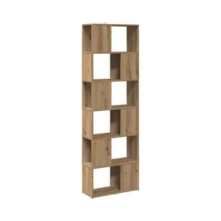 VidaXL Bücherregal/Raumteiler Artisan-Eiche 60x24x186 Cm, Bücherschrank, Standregal, Büroregal, Raumteiler, Aktenregal, Aufbewahrungsregal