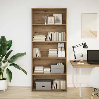 Bücherregal Artisan-eiche 80x30x189 Cm Holzwerkstoff - Vidaxl