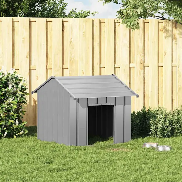 Hundehütte Mit Dach 85x107x81 Cm Verzinkter Stahl - Vidaxl thumbnail