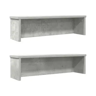 Küchenregale Stapelbar 2 Stk. Betongrau 50x15x16 Cm Vidaxl