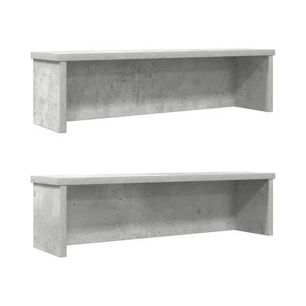 Küchenregale Stapelbar 2 Stk. Betongrau 50x15x16 Cm Vidaxl thumbnail