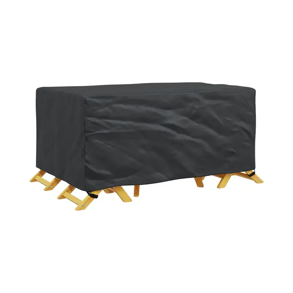 VidaXL Möbelbezug Uni Schwarz 170 X 100 X 70 Cm 600D, Garten-Schutz, Rechteckige Abdeckung Für Möbel, Wetterfest, Uv-beständig, Wasserdicht Und thumbnail