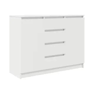 Sideboard Mit Schubladen Weiß 100, 5x35x76 Cm Holzwerkstoff Vidaxl