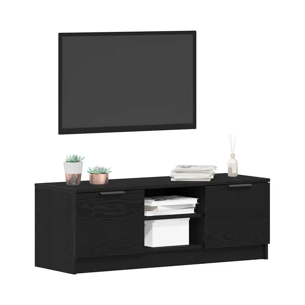 VidaXL Tv-Schrank Tv-Schränk Schwarz Eichen-Optik 102 X 32 X 35, 5 Cm (1-St) thumbnail
