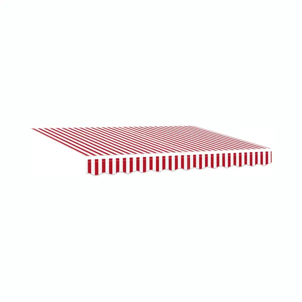 VidaXL Einziehbare Markise Rot Und Weiß 350 X 250 Cm thumbnail