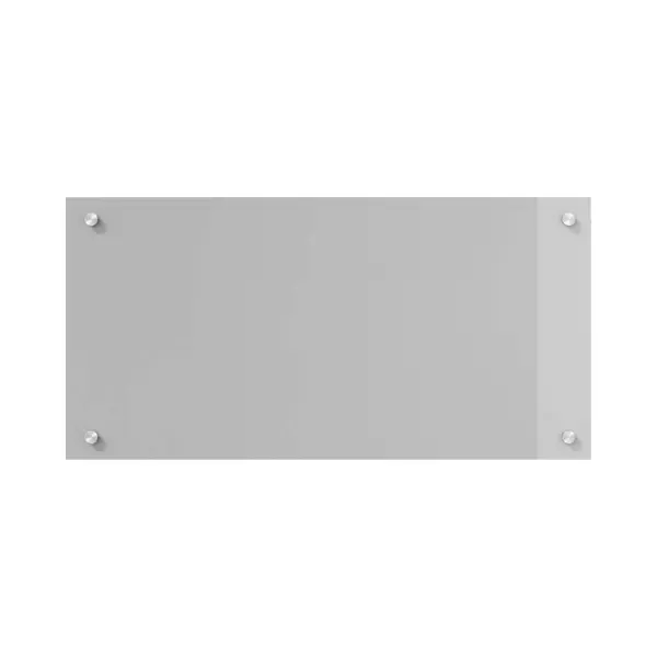 VidaXL Kitchen Backsplash Light Grey 80 X 40 X 0.6 Cm Tempered Glass, Modern Kitchen Backsplash, Durable Tempered Glass, Rectangular Splash Guard, thumbnail