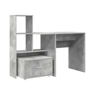 VidaXL Schreibtisch Beton Grau 131, 5 X 50 X 106, 5 Cm Holzwerkstoff