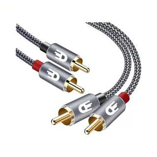 Drivv. Premium Tulp Stereo Audio Kabel - 2RCA Naar 2RCA - Tulp Kabel - 1 Meter