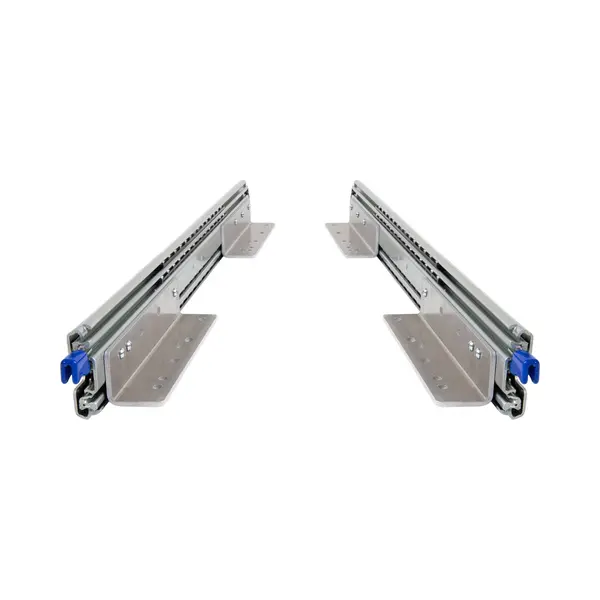 Brasom Set 250kg Ladegeleiders + Haakse Lademontage 1500 Mm 60inch Met Vergrendeling En Volledig Uitschuifbaar - Lange Zware Laderails Lock In/uit Met Lichte thumbnail