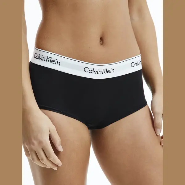 Calvin Klein Dames Icon Cotton Modal Boxershort Zwart thumbnail