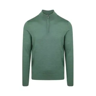 Suitable Merino Half Zip Pullover Mid Grün - Größe Xxl