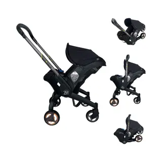 Zia S & Co 3-in-1 Kinderwagen - Wandelwagen - Autostoeltje - Buggy - Nieuwste Model - Inklapbaar - Zwart - 0-24 Maanden
